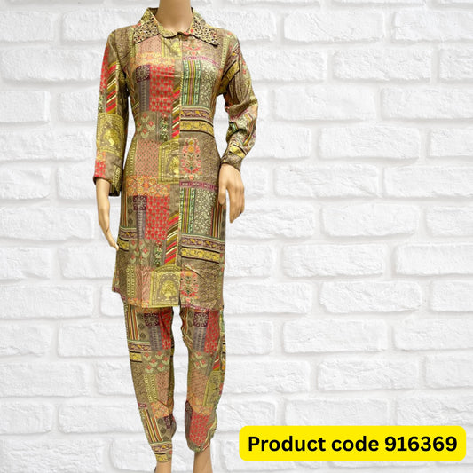 Muslin Digital Print Co-ord Set