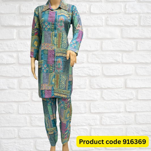 Muslin Digital Print Co-ord Set