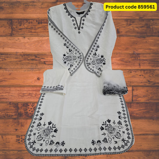 RAGA Roman Silk with heavy embroidery top, bottom & dupatta